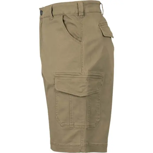 Mens Heritage Multi Pocket Shorts Khaki Side